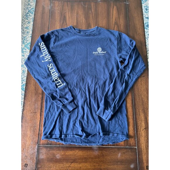 Simply Southern Blue Salt Water Heals All Long Sleeve T-Shirt Small - Picture 2 of 8